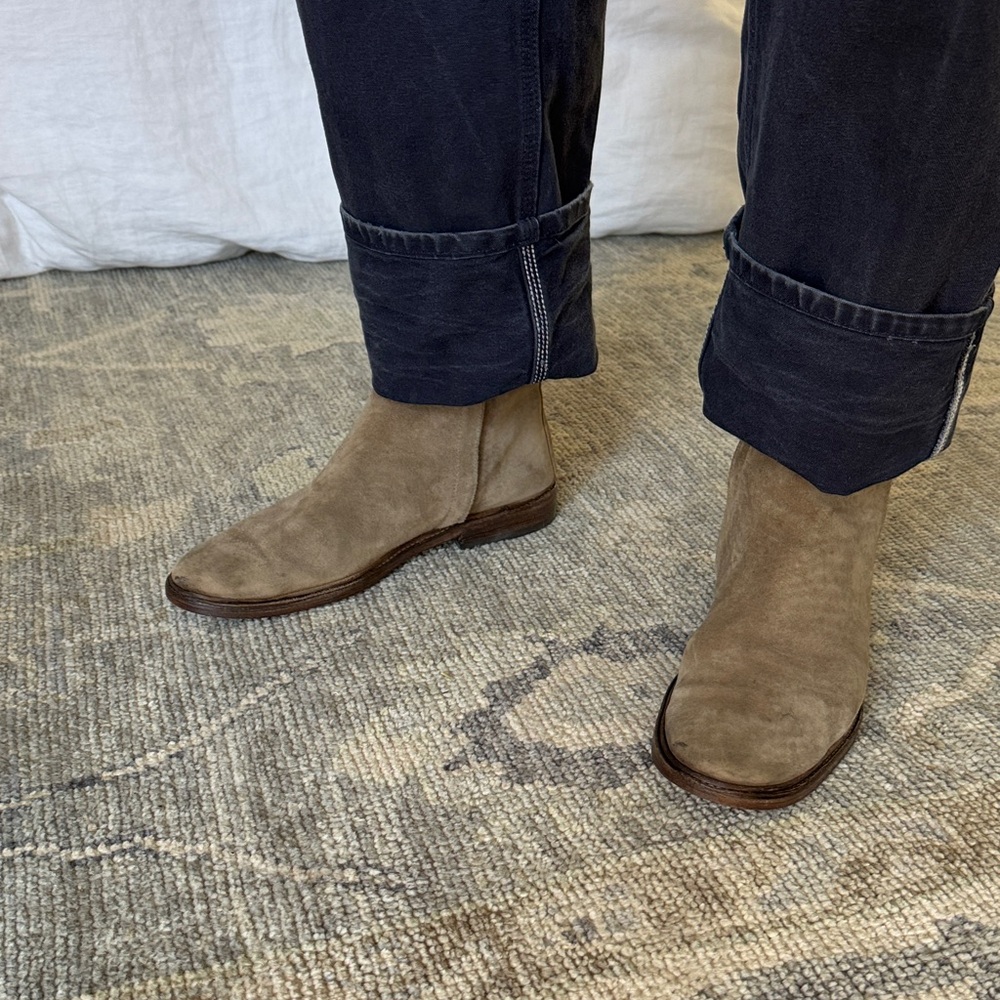 Frye Suede Boots with new authentic Frye soles.